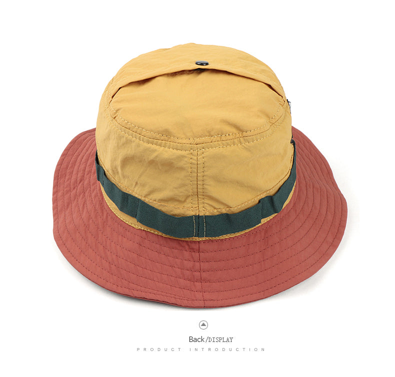 Two-Tone Portable Adventure Bucket Hat - Back Display