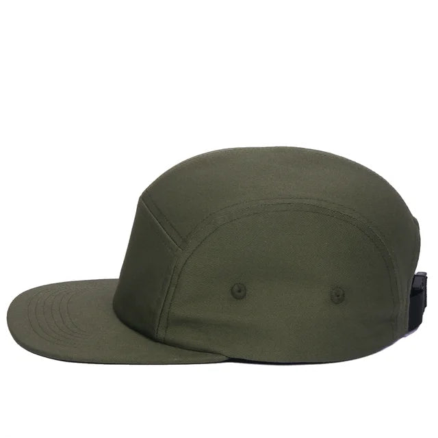 Versatile 5-Panel Cap - Olive