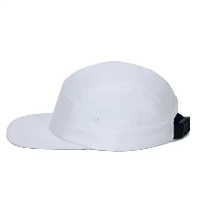 Versatile 5-Panel Cap - White
