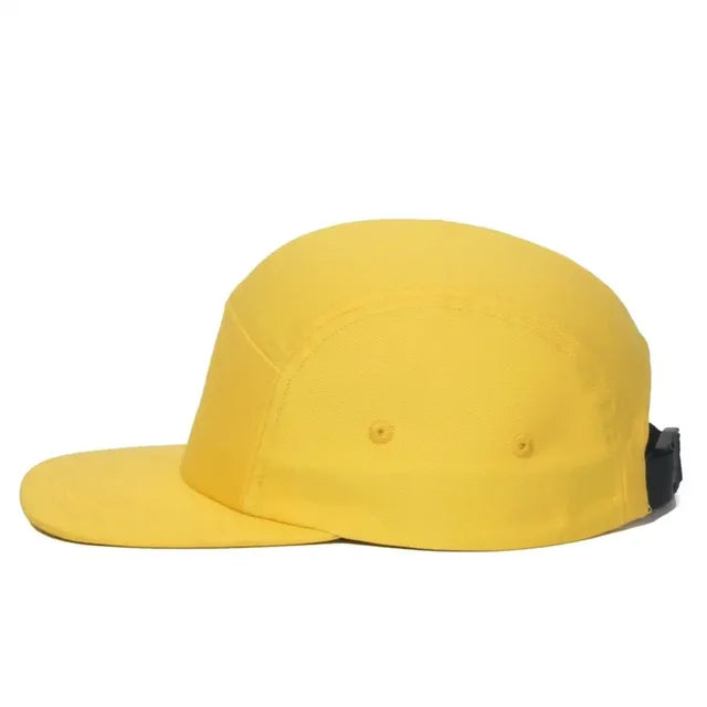 Versatile 5-Panel Cap - Yellow