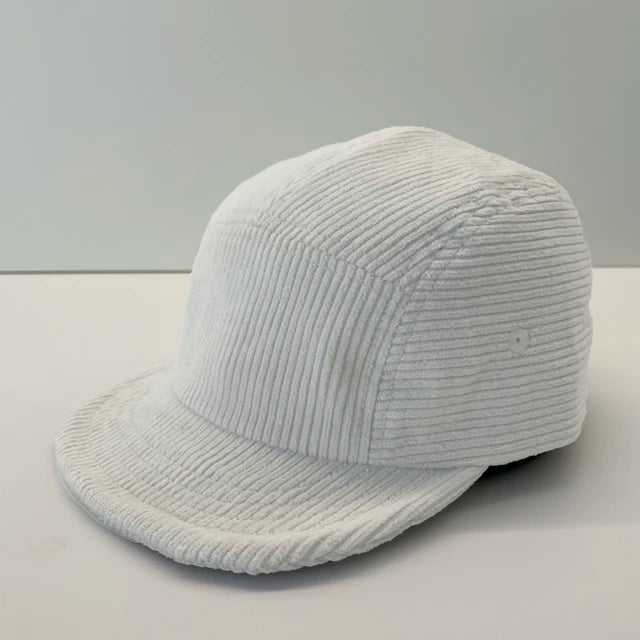 Versatile Corduroy Caps - White