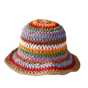 Vibrant Charm Crochet Bucket Hat for Women - Style 1