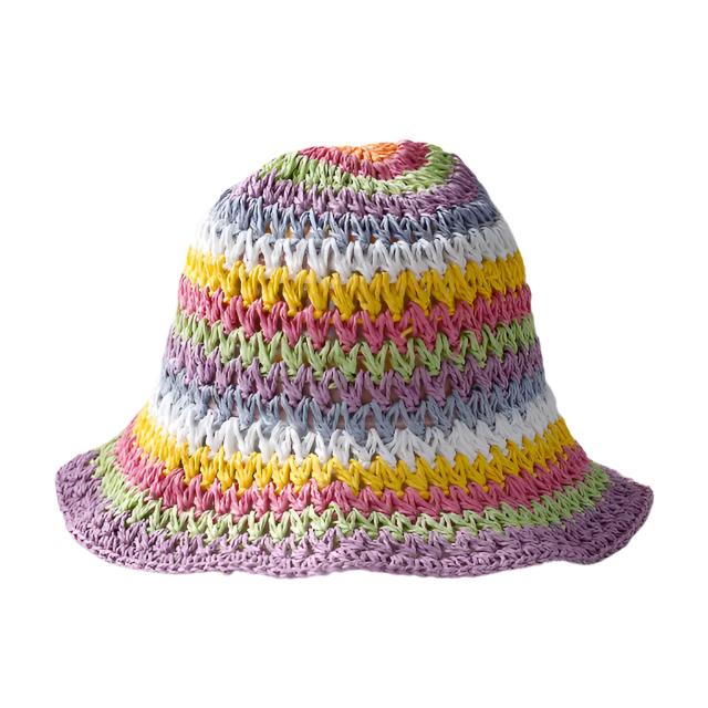 Vibrant Charm Crochet Bucket Hat for Women - Style 2