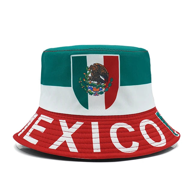 Vibrant Mexican Flag-Inspired Bucket Hat - Style: 1