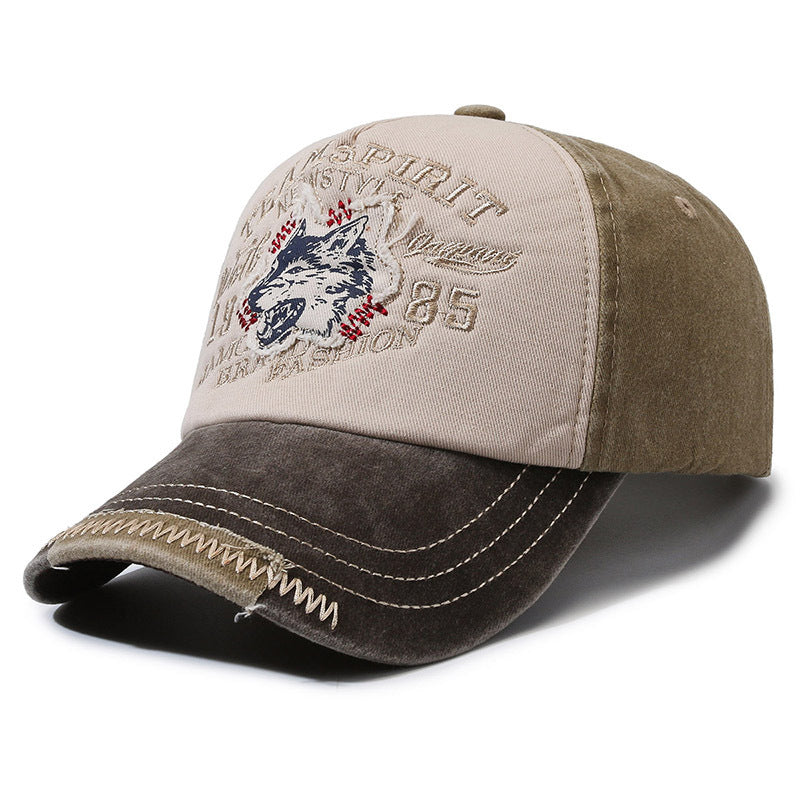 Vintage-Inspired ‘Team Spirit’ Baseball Cap - Coffee Khaki 