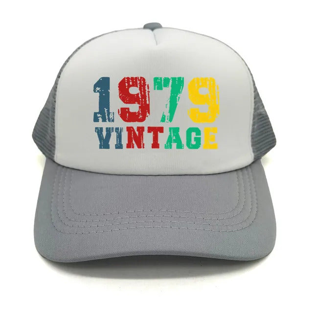 Vintage 1979 Trucker Hat  - White & Gray 