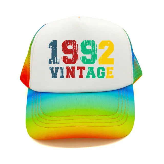 Vintage 1992 Trucker Hat  - Rainbow  Vintage 1992 Trucker Hat  - Multicolor 
