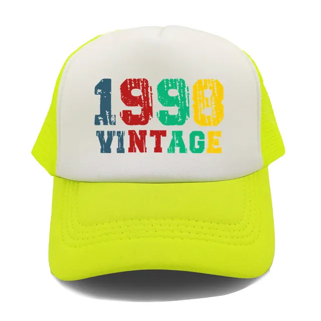 Vintage 1998 Trucker Hat  - Lime