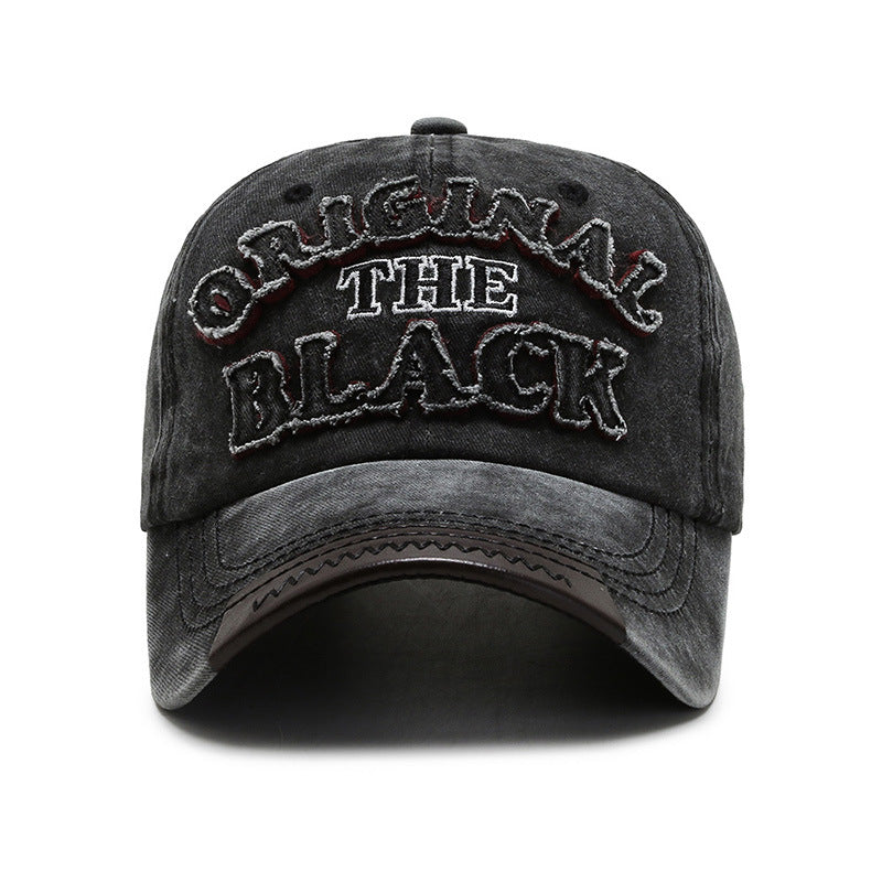 Vintage Embroidered Two-Tone Baseball Cap – Front