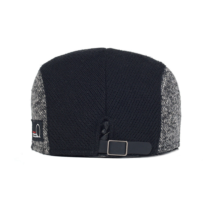 Vintage Herringbone Flat Cap  - Back 