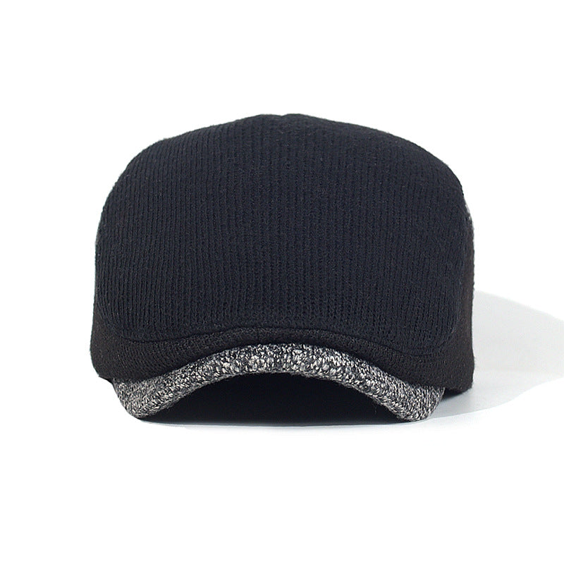 Vintage Herringbone Flat Cap  - Front 