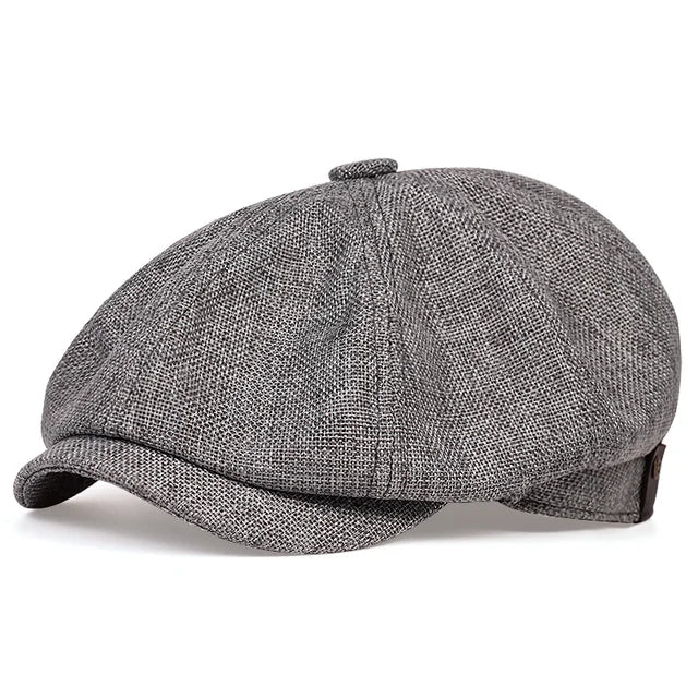 Vintage_Linen_Newsboy_Cap_-_Dark Gray