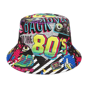 Vintage Pop Culture Bucket Hat – 80's