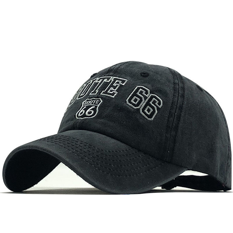 Vintage Route 66 Baseball Cap - Black