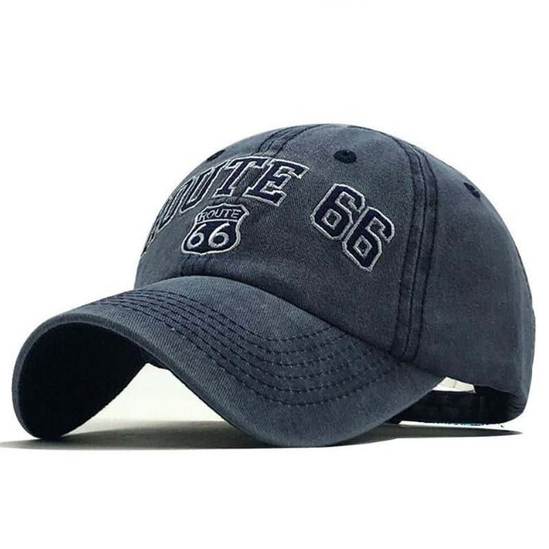 Vintage Route 66 Baseball Cap - Blue