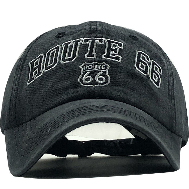 Vintage Route 66 Baseball Cap - Front