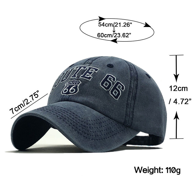 Vintage Route 66 Baseball Cap - Size & Measurements