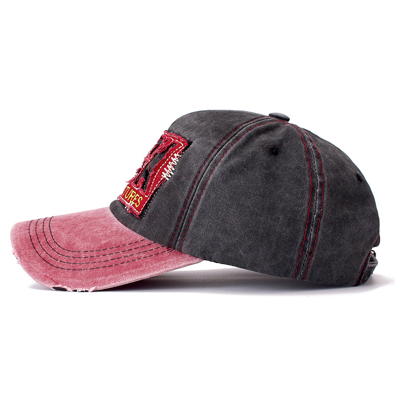  Vintage Washed ‘ROCK’ Baseball Cap - Side