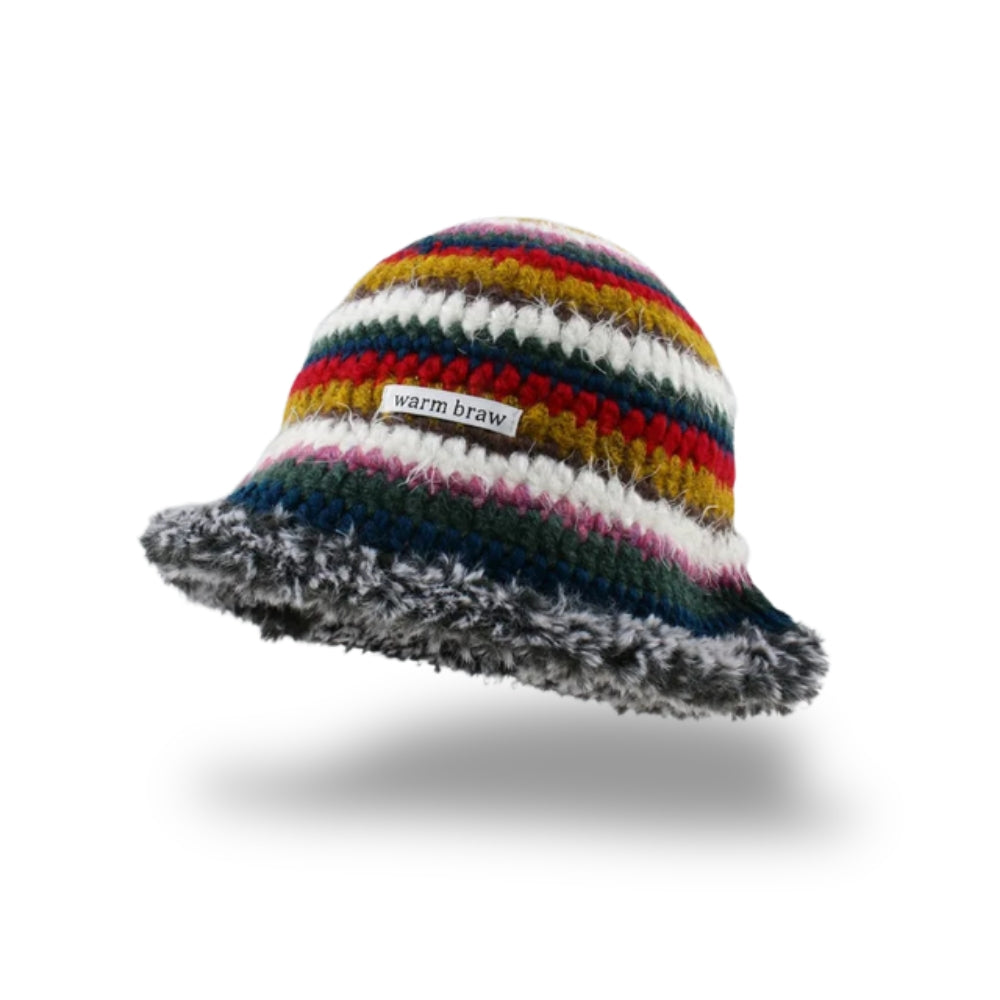 Warm Braw Signature Striped Bucket Hat - Style 1