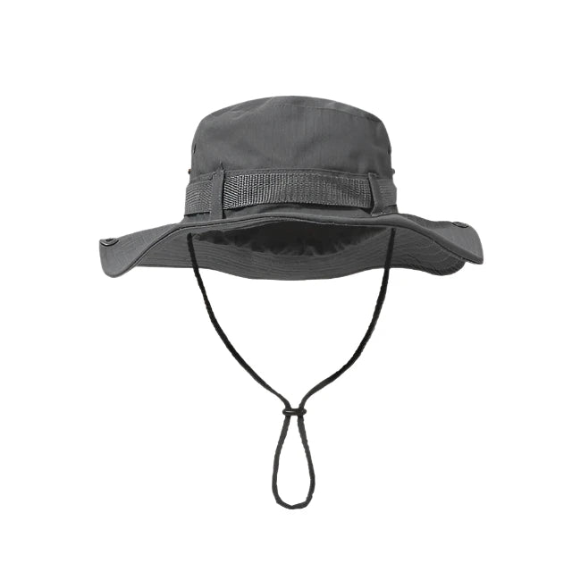 Wide Brim Summer Boonie Hats - Gray