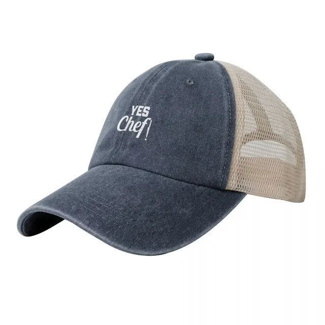 YES Chef Unisex Trucker Hat - Blue