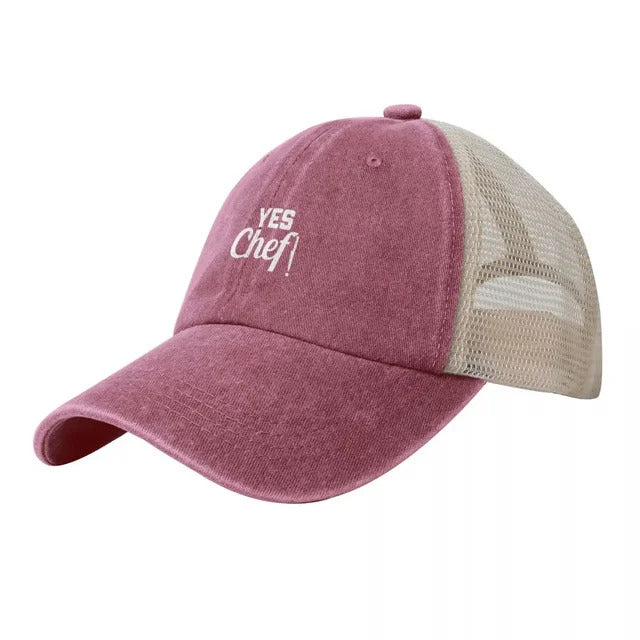 YES Chef Unisex Trucker Hat - Pink