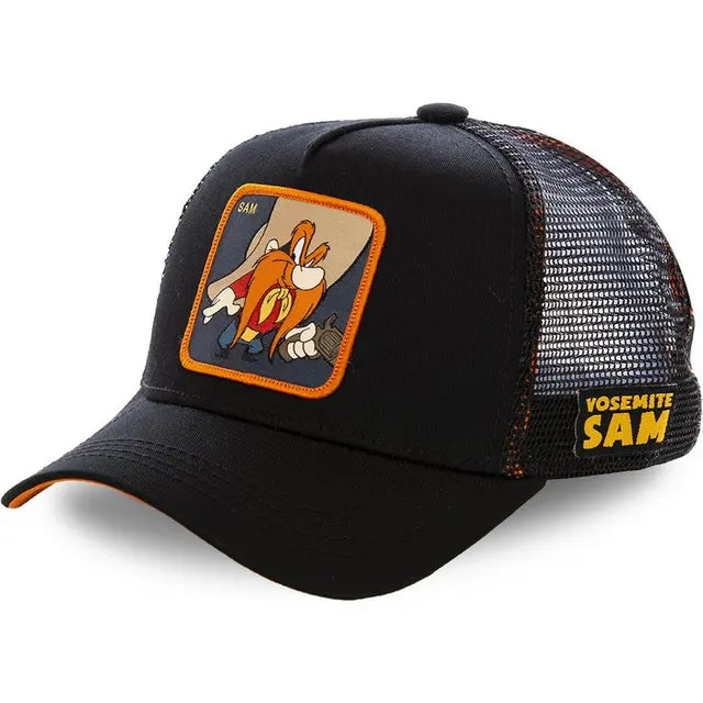 Yosemite Sam Patch Trucker Hat - Orange